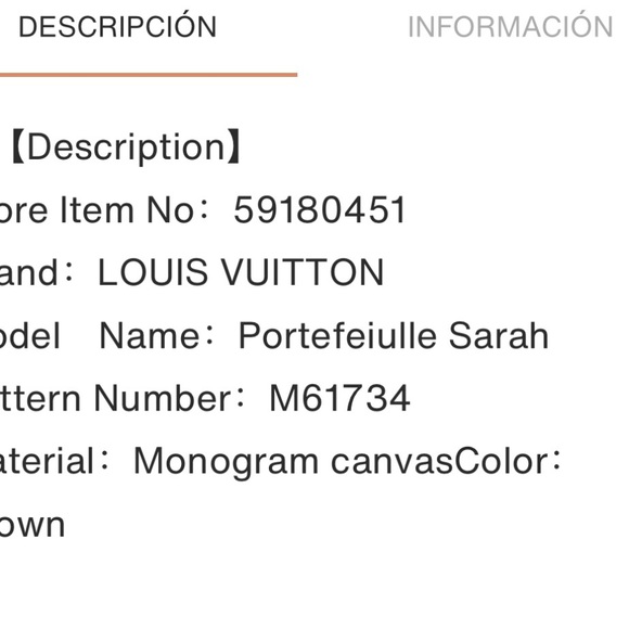 Louis Vuitton Portefeiulle sarah wallet - Picture 9 of 13